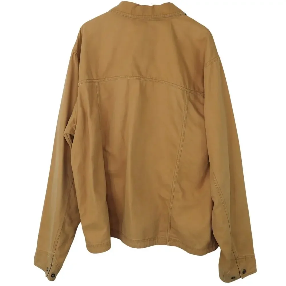 Vintage L.L Bean Tan Khaki Utility Jacket Barn Jacket Men's Large Gorpcore